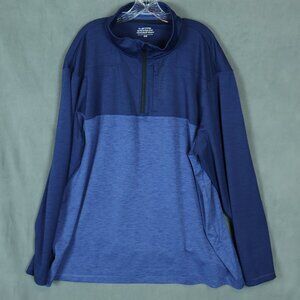 Vineyard Vines Pullover Mens 3XB Blue On the Go Shep Performance Quarter Zip